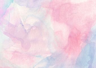 ピンクと黄色の淡い水彩テクスチャ 背景素材