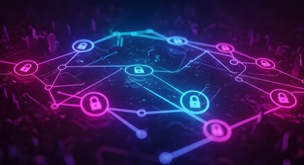 Obraz premium Cybersecurity Network Data Protection and Secure Connections