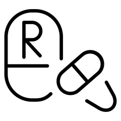 Prescription Vector Line Icon Design