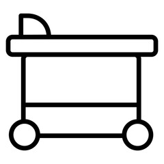 Stretcher Vector Line Icon Design