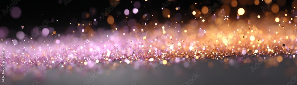 Poster vibrant abstract background with a beautiful purple and orange gradient filled with glowing lights a