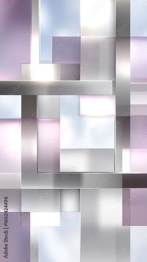 Poster vibrant mosaic of multi colored squares an abstract geometric pattern on a clean white background fo