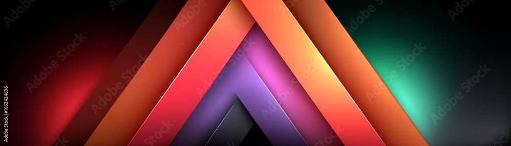 Poster expansive colorful abstract background design with vibrant hues and dynamic shapes set against a dee