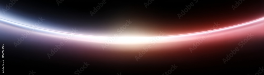 Poster abstract futuristic digital art visualization with glowing red and blue neon lights against a deep b