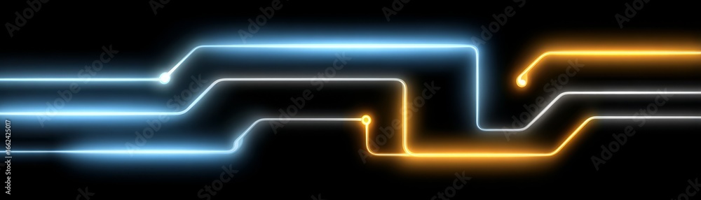 Poster abstract neon background with glowing lines vibrant light trails and dynamic energy flow for futuris