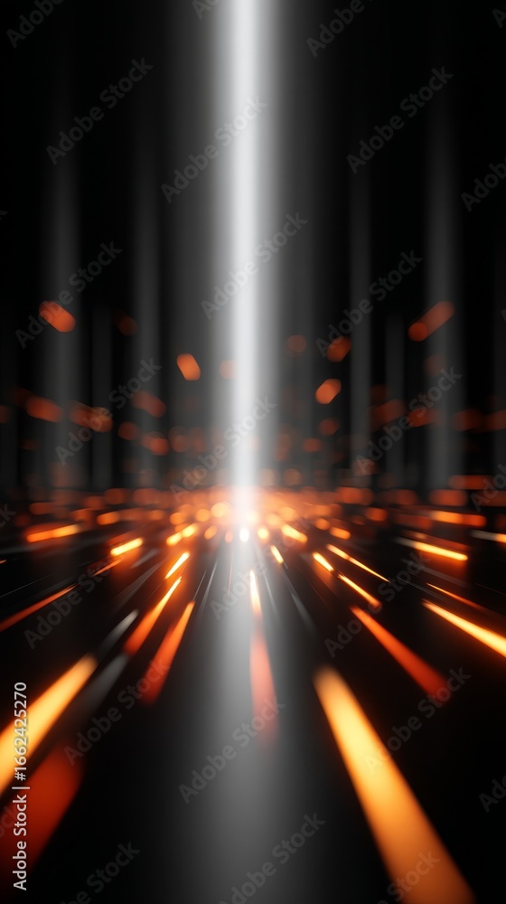 Poster vibrant abstract background of flowing light trails and motion blur effects for digital art projects