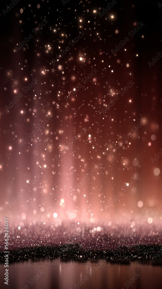 Poster abstract visual representation of a softly defocused background with a dreamy ethereal bokeh light e