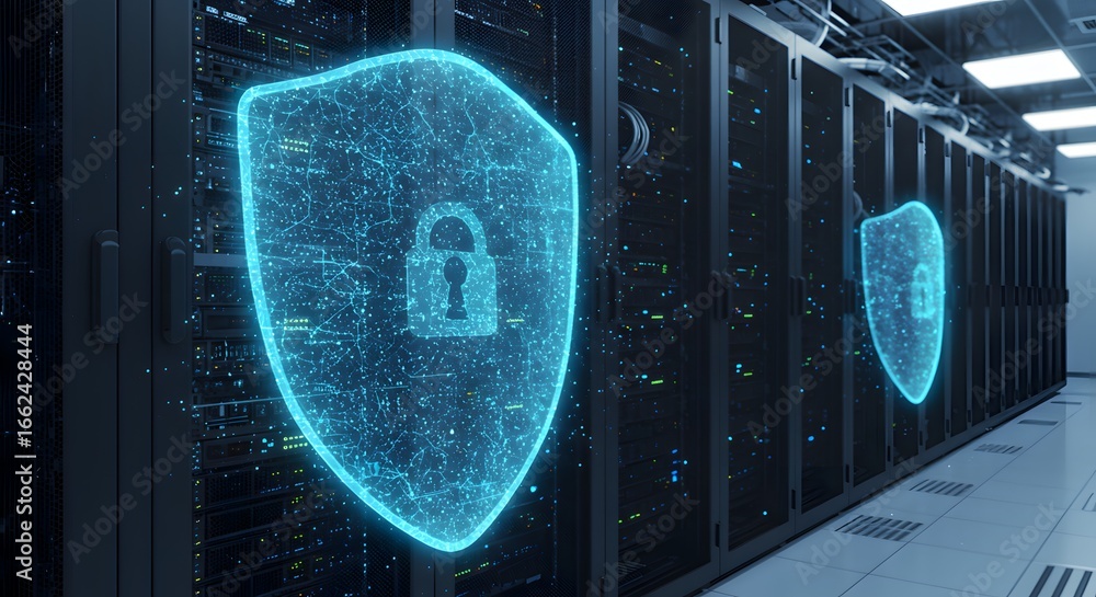 Poster data security in the digital age protecting servers with advanced cybersecurity measures