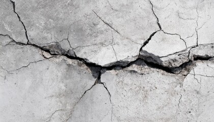 Obraz premium Close-up of Cracked Concrete with Fine Details and Textural Variations