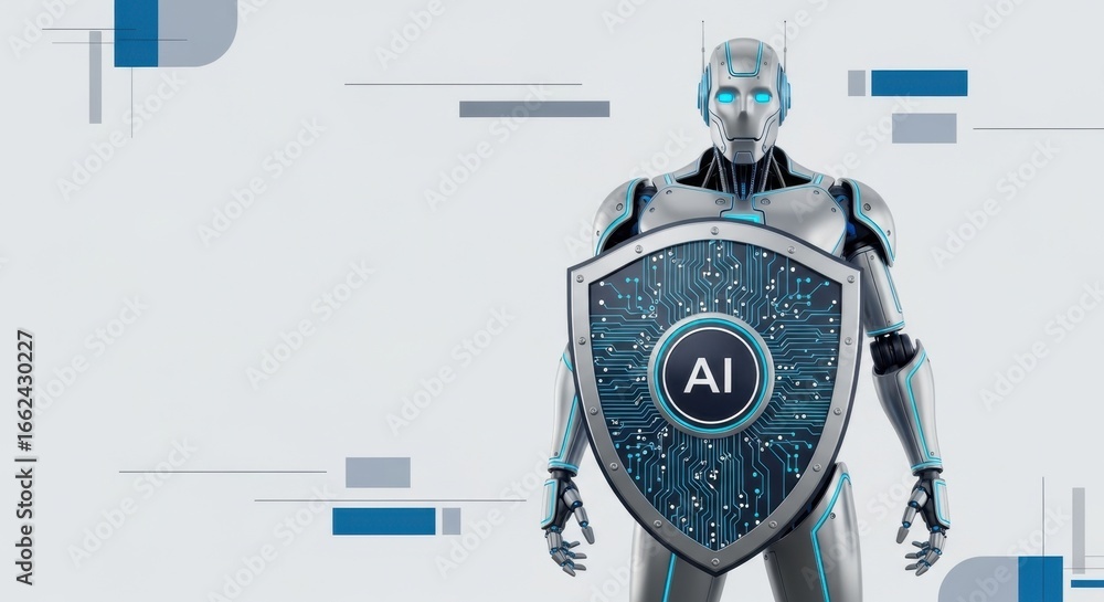 Poster artificial intelligence sentry with digital shield for robust system protection