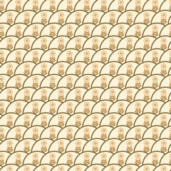 seamless pattern with flowers repeating abstract background for fabric surface design packaging vector illustration