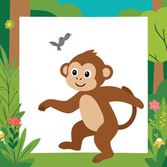 High quality vector illustration of loud howls startle birds for creative projects and digital artwork design purposes