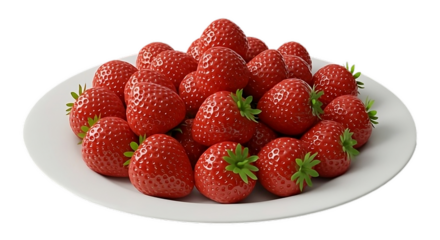 strawberries on a plate