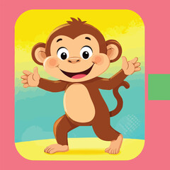 High quality vector illustration of monkeys spy on tourists for creative projects and digital artwork design purposes