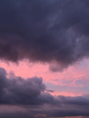 Beautiful skyscape with picturesque clouds