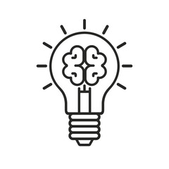 Fototapeta premium Illuminating intellect luminous concept presenting cognitive idea generation and problem-solving