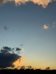 Beautiful skyscape with picturesque clouds