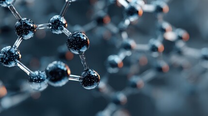 Intricate Molecular Structure Representing Scientific Innovation and Research