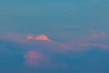 真夏の夕方
