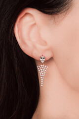Handmade precious jewelry. Bijouterie and jewellery gold and diamonds for women