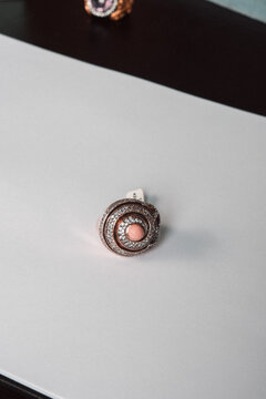 Handmade precious jewelry. Bijouterie and jewellery gold and diamonds for women