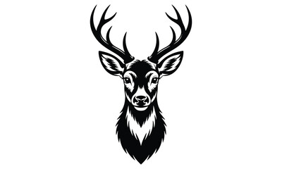 Naklejka premium silhouette of a deer