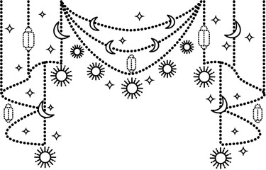 Islamic Decoration with Traditional Arabic Ornament for Ramadan and Eid Festive Design