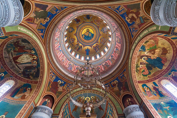 Obraz premium Interior of Holy Trinity Church in Sighisoara, Transylvania, Romania