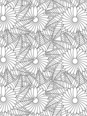 PrintFlowers Coloring Pages For Adules