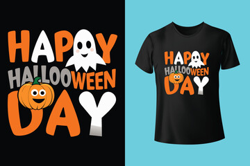 Halloween Illustration t shirt design template halloween time	