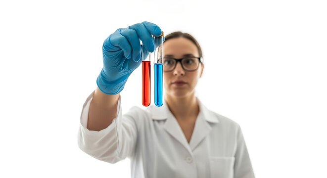 Scientist with lab equipment