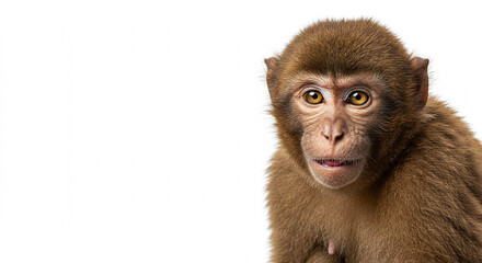 close up of a young baboon