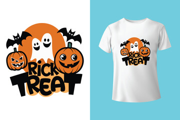 Halloween Illustration t shirt design template halloween time	