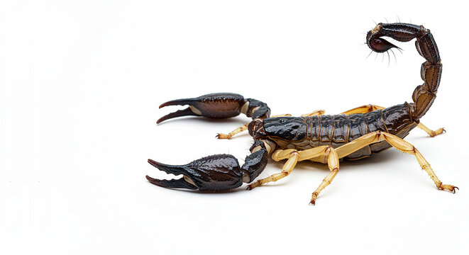 scorpion isolated on white