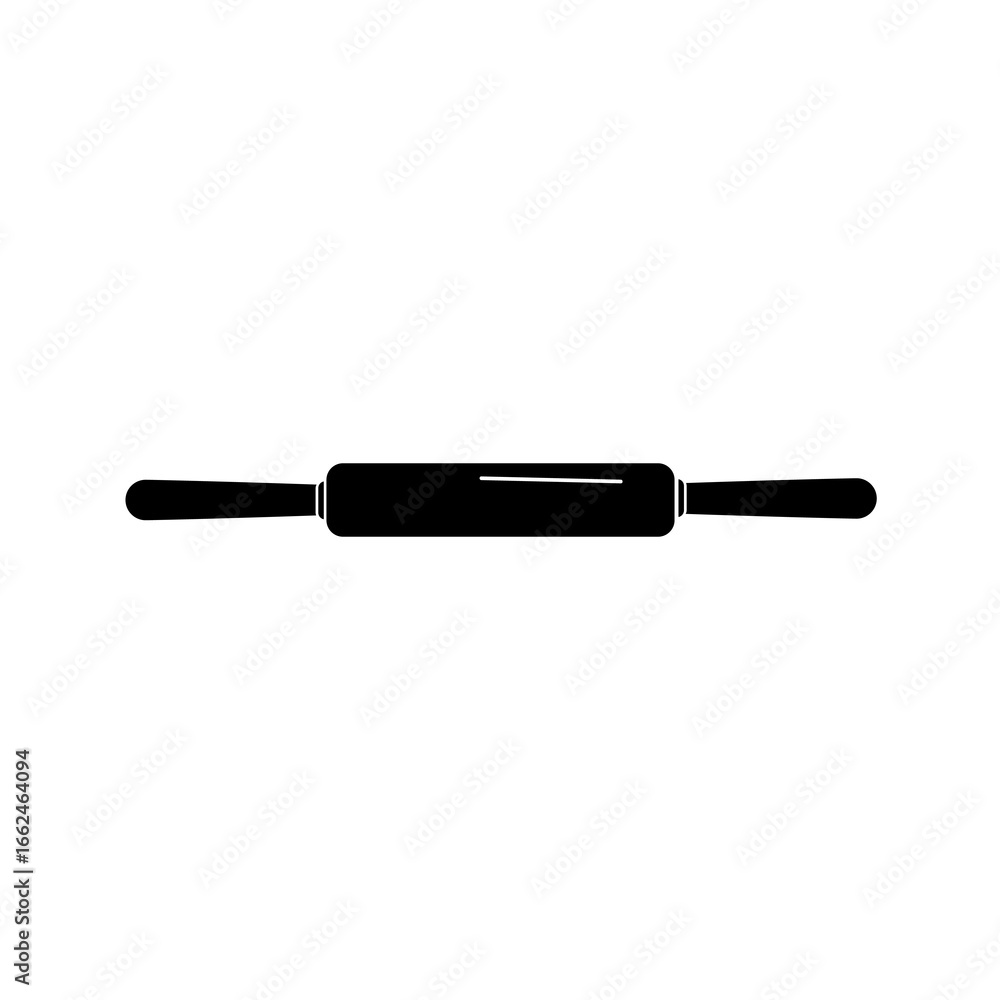 Aufkleber rolling pin icon flat vector simple illustration for web and app..eps