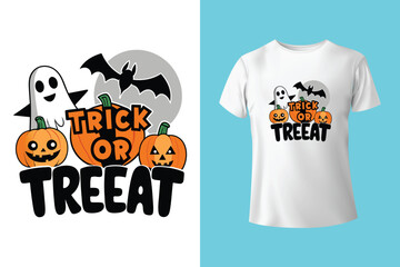 Halloween Illustration t shirt design template halloween time	