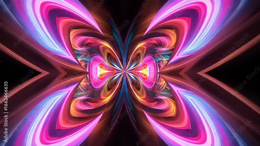 Aufkleber colorful abstract design featuring swirling patterns and vibrant hues, creating a visually striking 