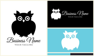 Owl Logo Design Variations. (3)