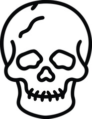 Skull vector illustration art custom design.