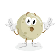 A moon character with a shocked or surprised expression, with its hands up in a gesture of disbelief and its mouth wide open