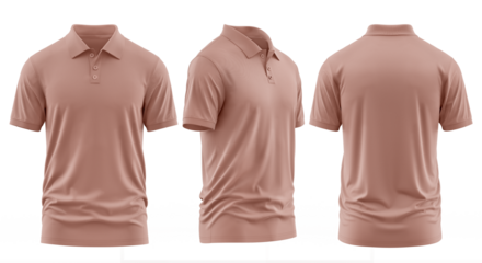 Dusty Rose Collared Shirt Design Template