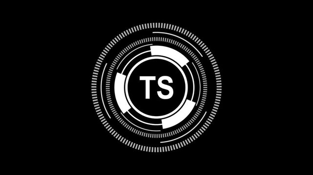 TypeScript &ndash; Futuristic HUD Interface Representing Typed Precision and Scalable Web Development