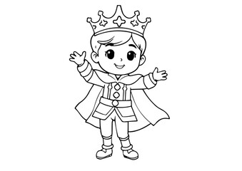 Happy Prince Dancing Illustration