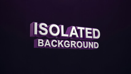 Obraz premium Minimalist design for Isolated background in 3D render with purple and white color tones