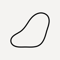 Obraz premium Abstract minimalist organic shape design vector
