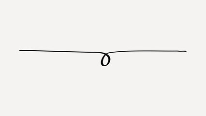 Minimalist looped line art vector
