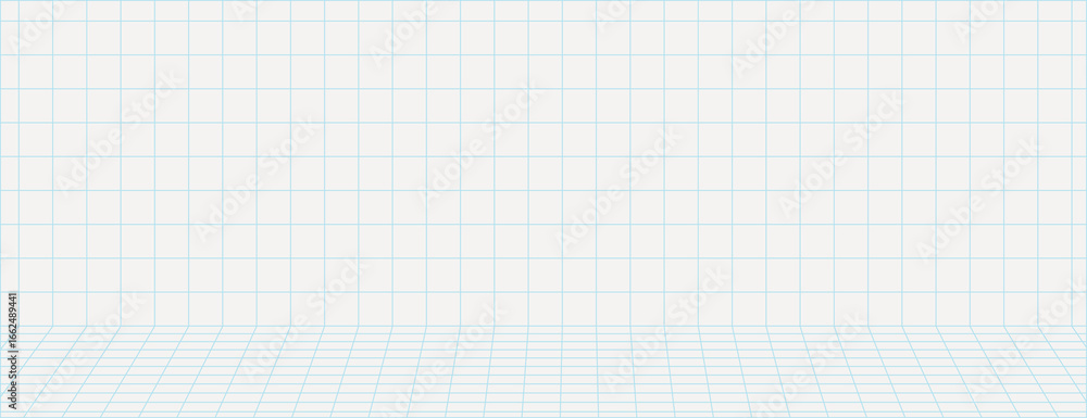 Poster white grid background with a clean, minimalist style. the background features a white color with a s