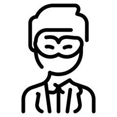 Obraz premium Masked Guest Man