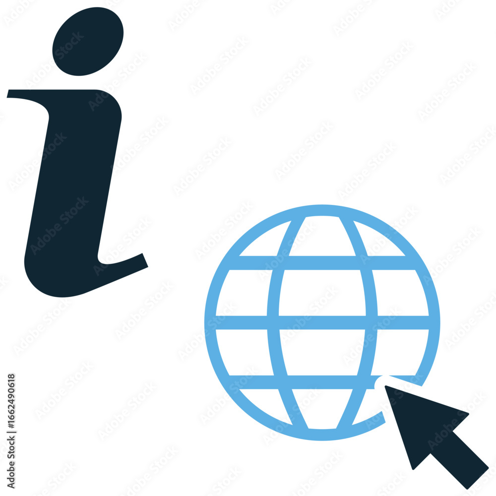 Poster information internet icon vector for online data, digital knowledge, and web content. useful for ill