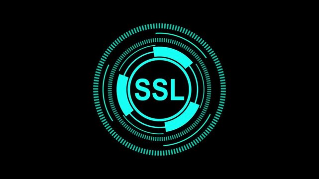 Futuristic HTTPS Interface with Encrypted Web Communication in 4K